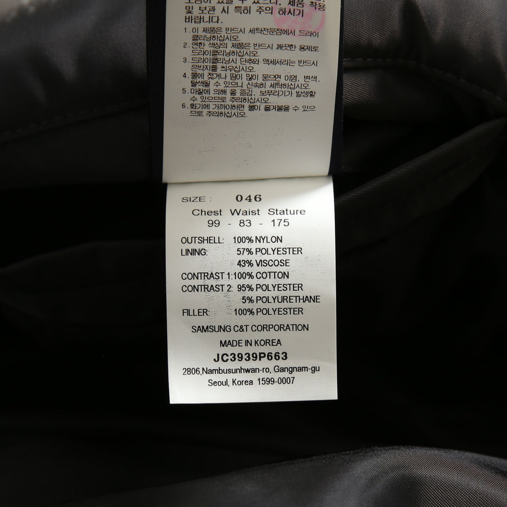 Juun.J ジュンジー / 23AW Denim Vest Detachable Nylon MA-1 Jumper / ボンバージャケット / size 46 (GREY BLACK)