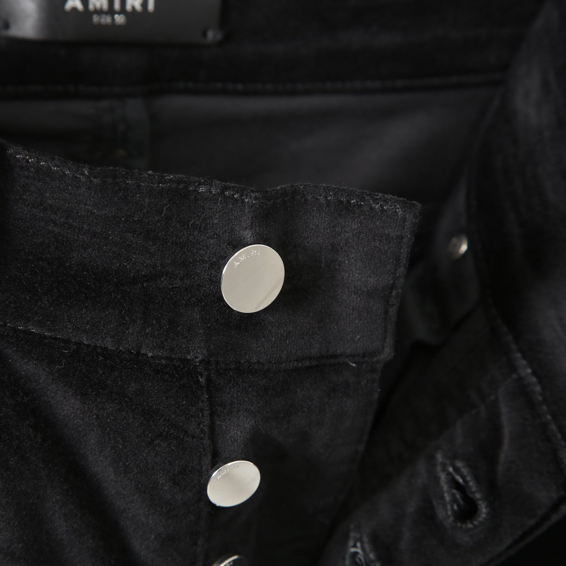 AMIRI アミリ / ストレッチ ベルベット スキニーデニム パンツ / size 30 (BLACK) ベロア