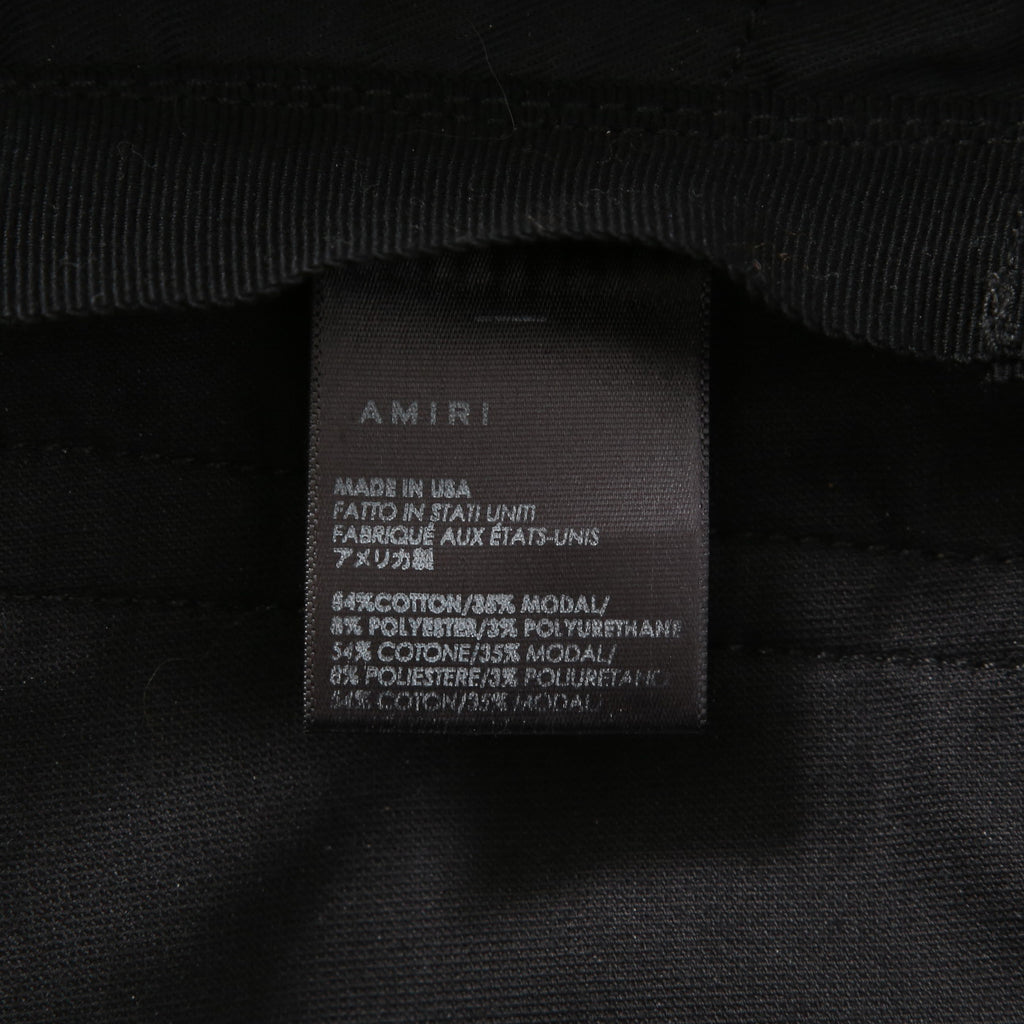 AMIRI アミリ / ストレッチ ベルベット スキニーデニム パンツ / size 30 (BLACK) ベロア
