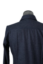 美品 イサムカタヤマバックラッシュ / ストレッチ ウール シャツ / 1552-02 / size M (NAVY)