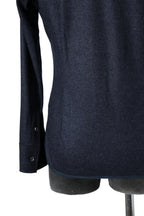 美品 イサムカタヤマバックラッシュ / ストレッチ ウール シャツ / 1552-02 / size M (NAVY)
