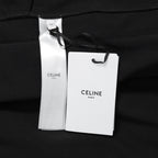 新品 CELINE セリーヌ / 21AWトリオンフ 刺繍 サイドライン トラックパンツ / 2Z344121O / size M (BLACK x RED)