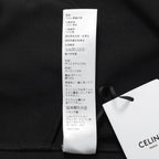 新品 CELINE セリーヌ / 21AWトリオンフ 刺繍 サイドライン トラックパンツ / 2Z344121O / size M (BLACK x RED)