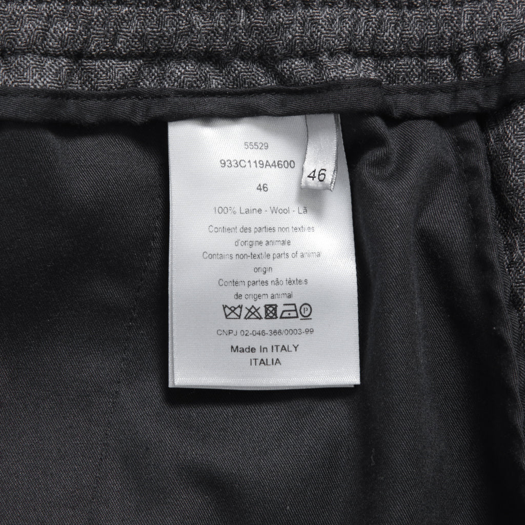 Dior ディオール / 18AW美品 ウール イージージョガー パンツ / 933C119A4600 / size 46 (GRAY)