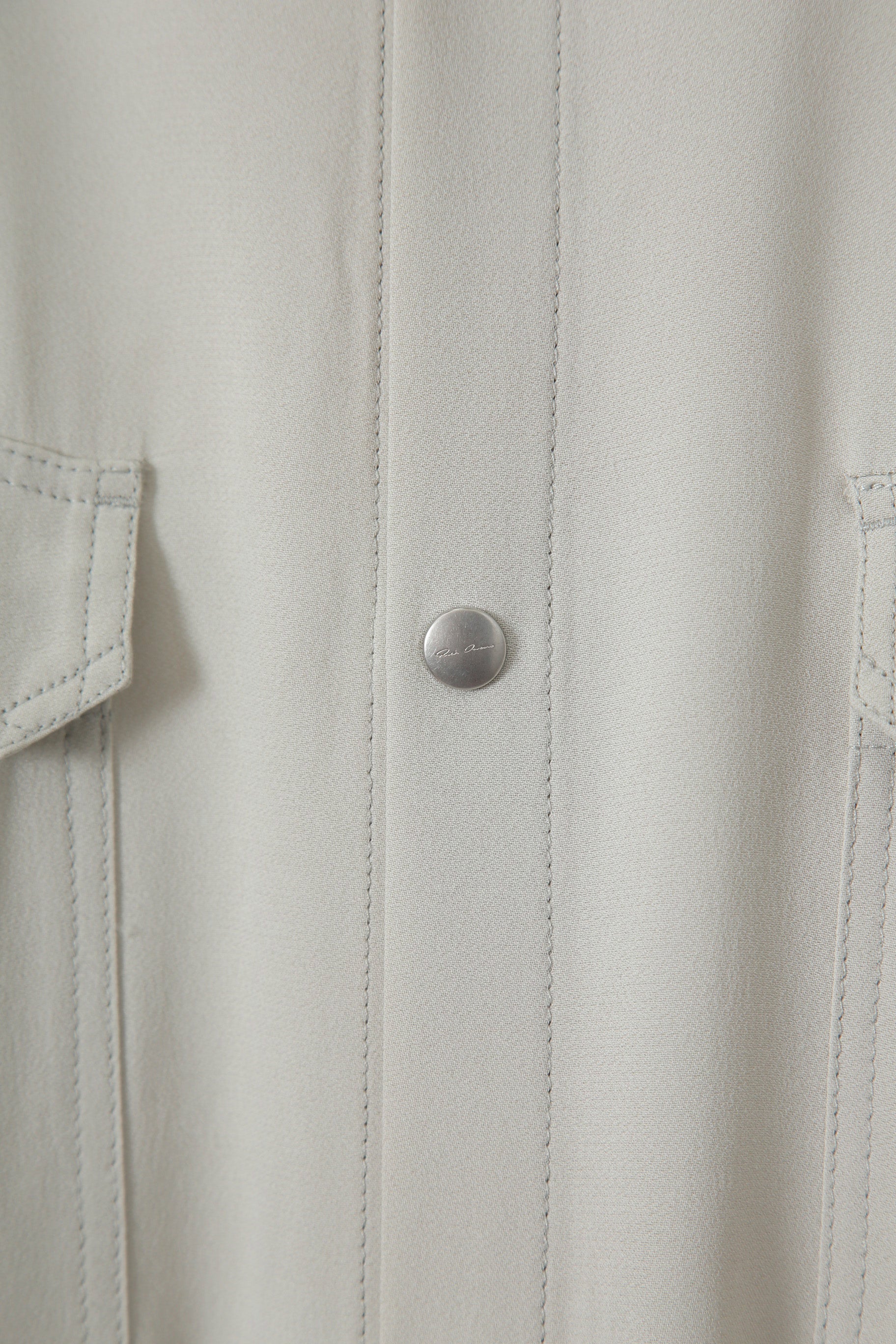 RICK OWENS リックオウエンス 21SS SLEEVELESS JUMBO OUTER SHIRT ジャンボ アウター ノースリーブ シャツ size 48 (アイボリー) 61 OYSTER