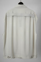 RICK OWENS リックオウエンス 21SS SLEEVELESS JUMBO OUTER SHIRT ジャンボ アウター ノースリーブ シャツ size 48 (アイボリー) 61 OYSTER