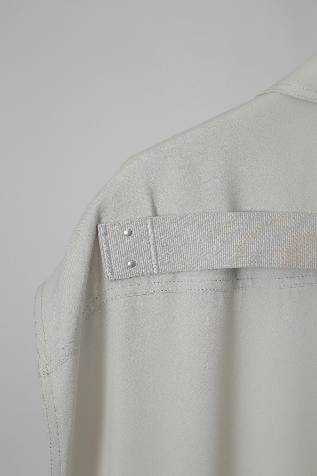 RICK OWENS リックオウエンス 21SS SLEEVELESS JUMBO OUTER SHIRT ジャンボ アウター ノースリーブ シャツ size 48 (アイボリー) 61 OYSTER