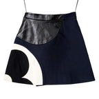 Louis Vuitton ルイヴィトン / 21SS 美品 グラフィック ゲーム オン モチーフ Aライン ミニ ラップ スカート / RW211A / size 38 (NAVY)