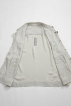 RICK OWENS リックオウエンス 21SS SLEEVELESS JUMBO OUTER SHIRT ジャンボ アウター ノースリーブ シャツ size 48 (アイボリー) 61 OYSTER