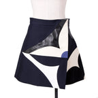 Louis Vuitton ルイヴィトン / 21SS 美品 グラフィック ゲーム オン モチーフ Aライン ミニ ラップ スカート / RW211A / size 38 (NAVY)