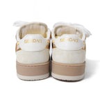 FENDACE フェンダーチェ / 2022年 フェンディ マッチ スニーカー / ズッカ レザー × ファブリック / フェンディ x ヴェルサーチ コラボ / size 36 (23cm) WHITE