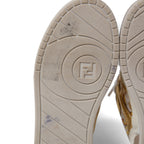 FENDACE フェンダーチェ / 2022年 フェンディ マッチ スニーカー / ズッカ レザー × ファブリック / フェンディ x ヴェルサーチ コラボ / size 36 (23cm) WHITE