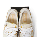 FENDACE フェンダーチェ / 2022年 フェンディ マッチ スニーカー / ズッカ レザー × ファブリック / フェンディ x ヴェルサーチ コラボ / size 36 (23cm) WHITE