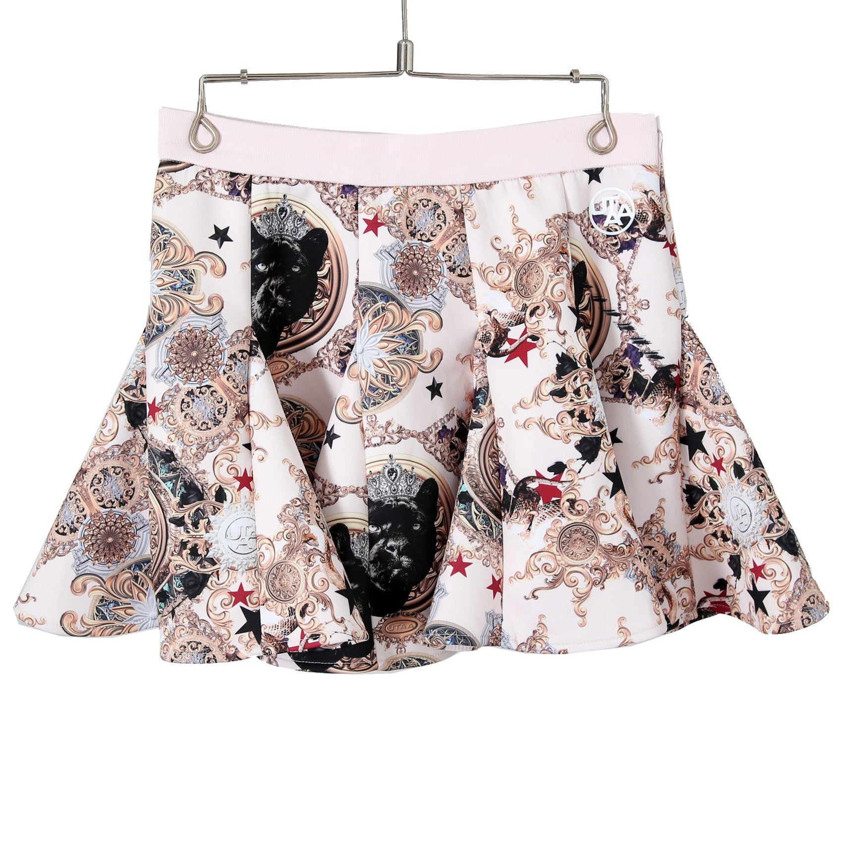 韓国発 UTAA ユタ / 美品 定価5.44万 ライトメア ブルーム フレアスカート /  size M ライトピンク レディース