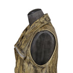 incarnation インカネーション / 美品 カーフレザー製品染め 手染め仕上げ ハイネック バイアスジップ ベスト / size M (DASTY YELLOW)