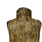incarnation インカネーション / 美品 カーフレザー製品染め 手染め仕上げ ハイネック バイアスジップ ベスト / size M (DASTY YELLOW)