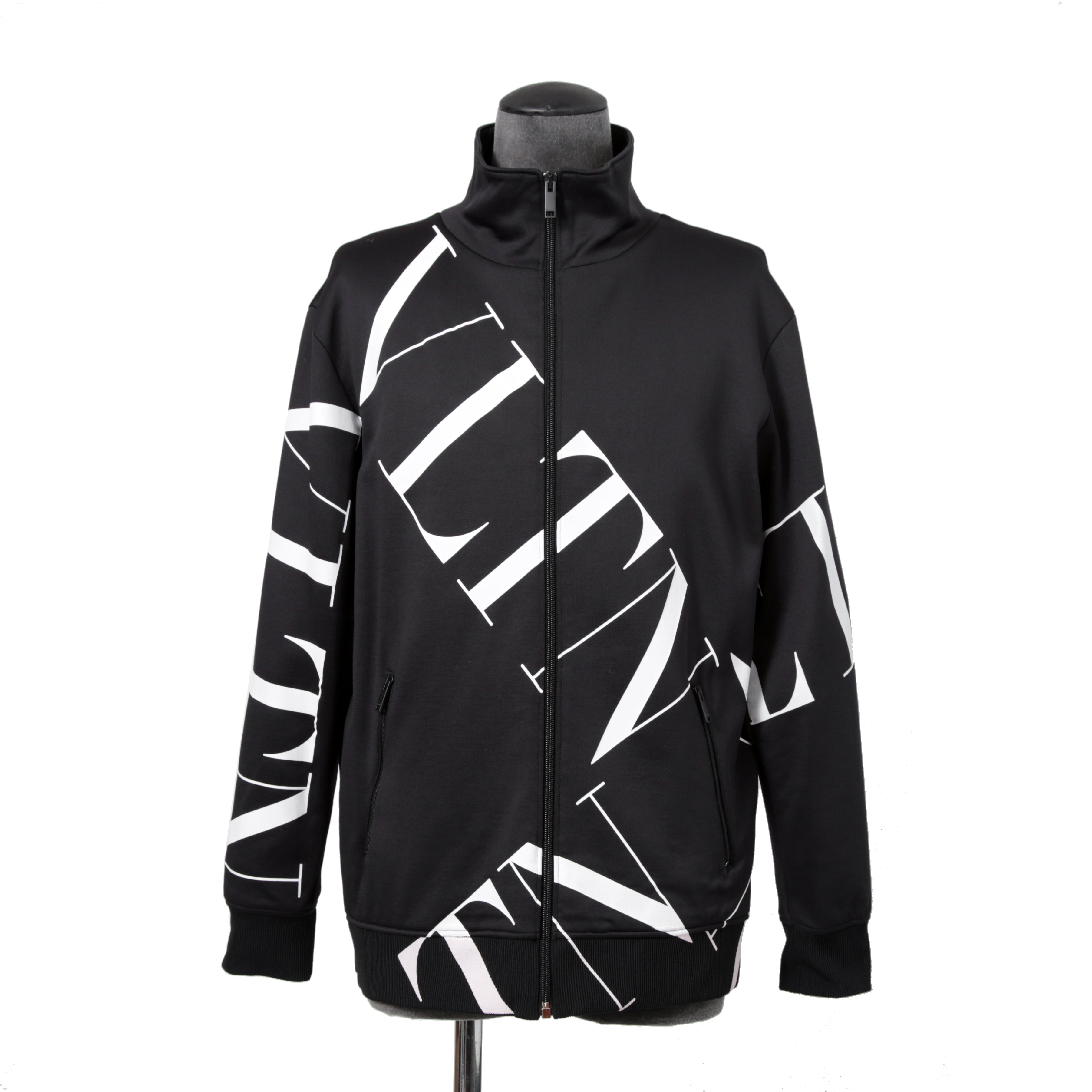 VALENTINO ヴァレンティノ / VLTN ロゴ トラック ジャケット / SV3MF05G2 / size 46 (BLACK)