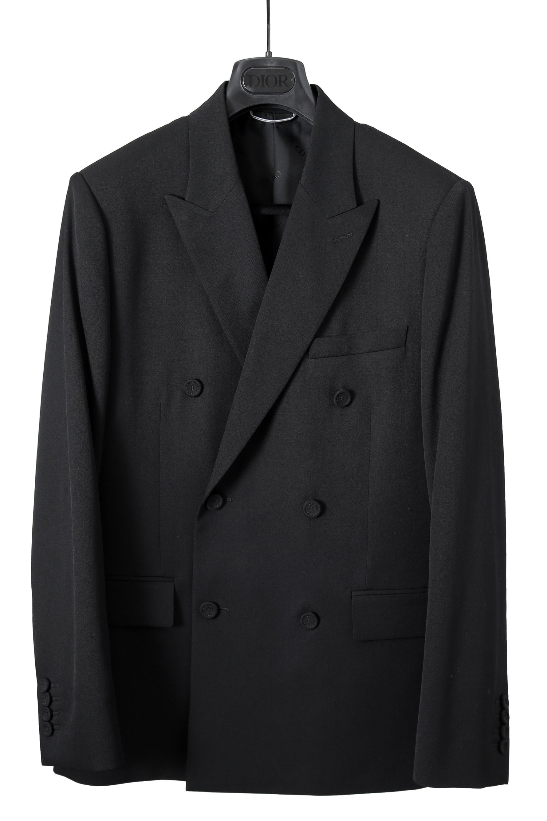 極美品 DIOR ディオール オム / 22AW キムジョーンズ期 / ダブル テーラード ジャケット / ウール / size 48 BLACK