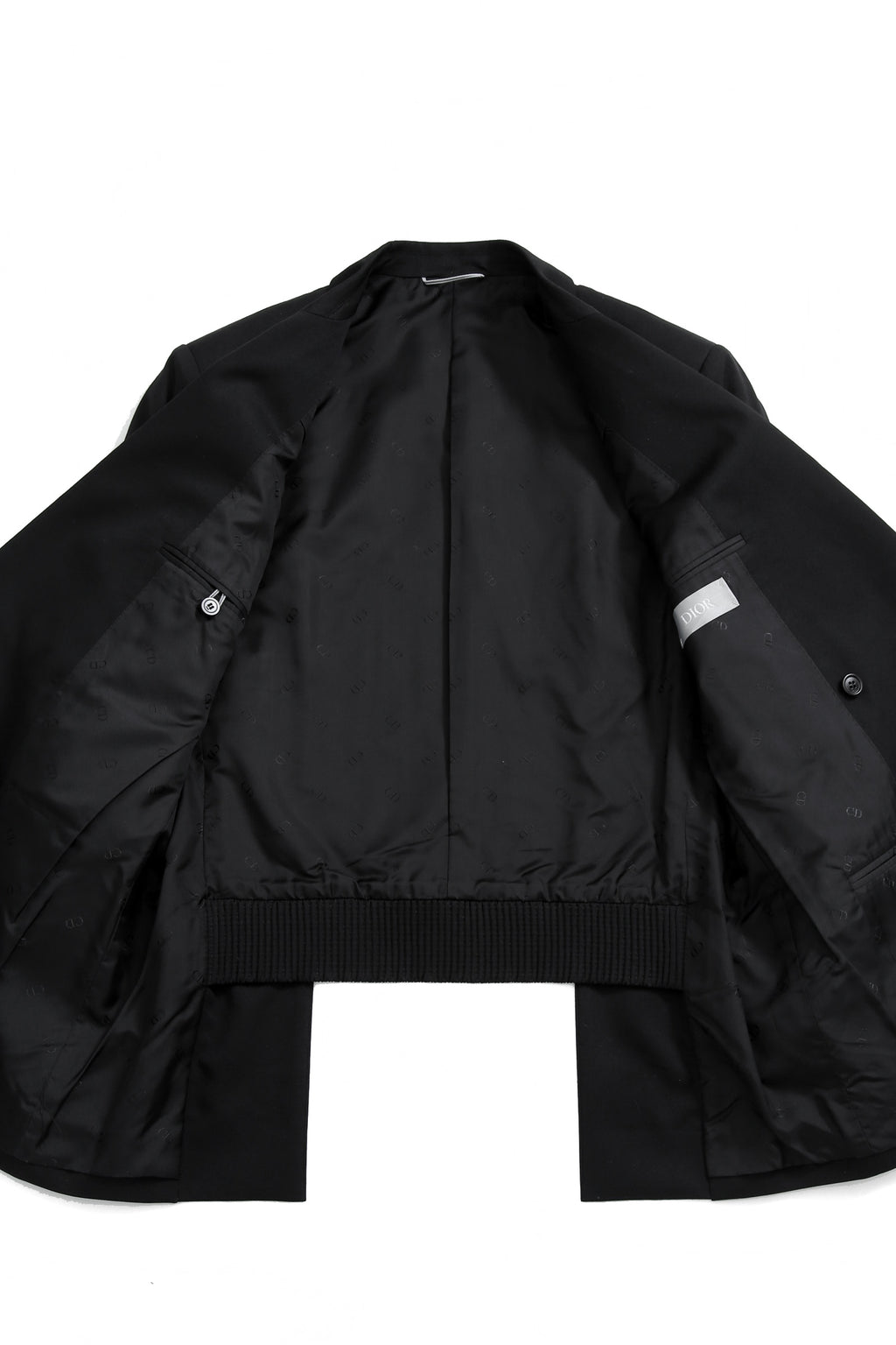 極美品 DIOR ディオール オム / 22AW キムジョーンズ期 / ダブル テーラード ジャケット / ウール / size 48 BLACK