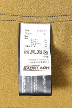美品 イサムカタヤマバックラッシュ / レザー切替 レーヨン ストレッチ 長袖 シャツ/ 1470-01 / size M BLACK