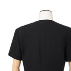 LOUIS VUITTON ルイ ヴィトン / 美品 ダブルジッパー 半袖 フレア ワンピース / size 38 (BLACK)