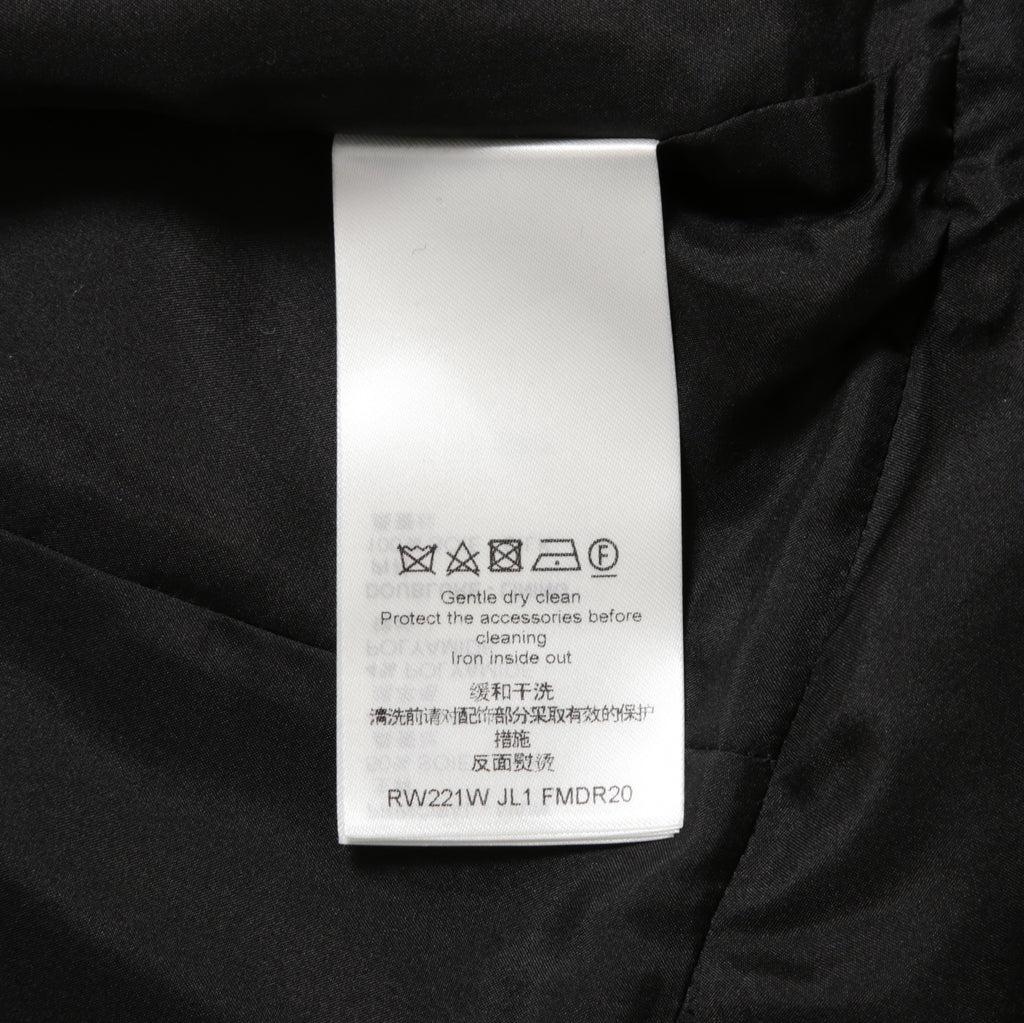 LOUIS VUITTON ルイ ヴィトン / 美品 ダブルジッパー 半袖 フレア ワンピース / size 38 (BLACK)