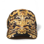 FENDACEフェンダーチェ / 美品 マルチカラー シルク キャップ / 57cm (M) フェンディ x ヴェルサーチ コラボ