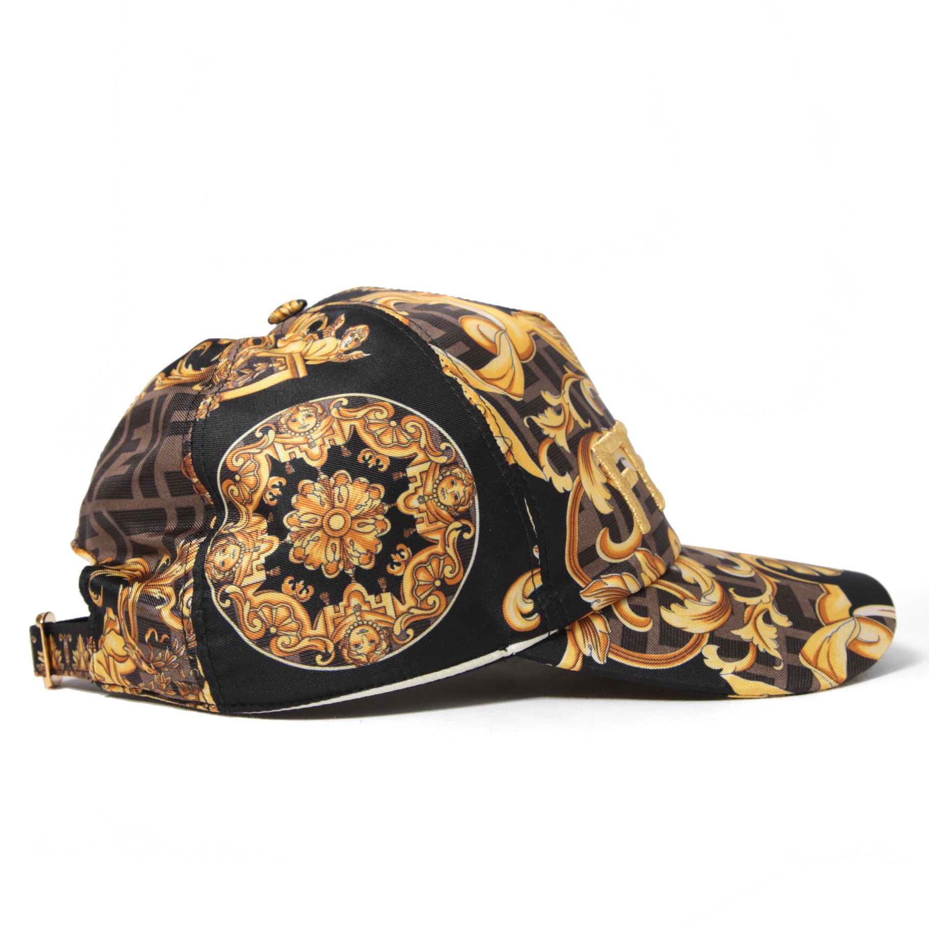 FENDACEフェンダーチェ / 美品 マルチカラー シルク キャップ / 57cm (M) フェンディ x ヴェルサーチ コラボ