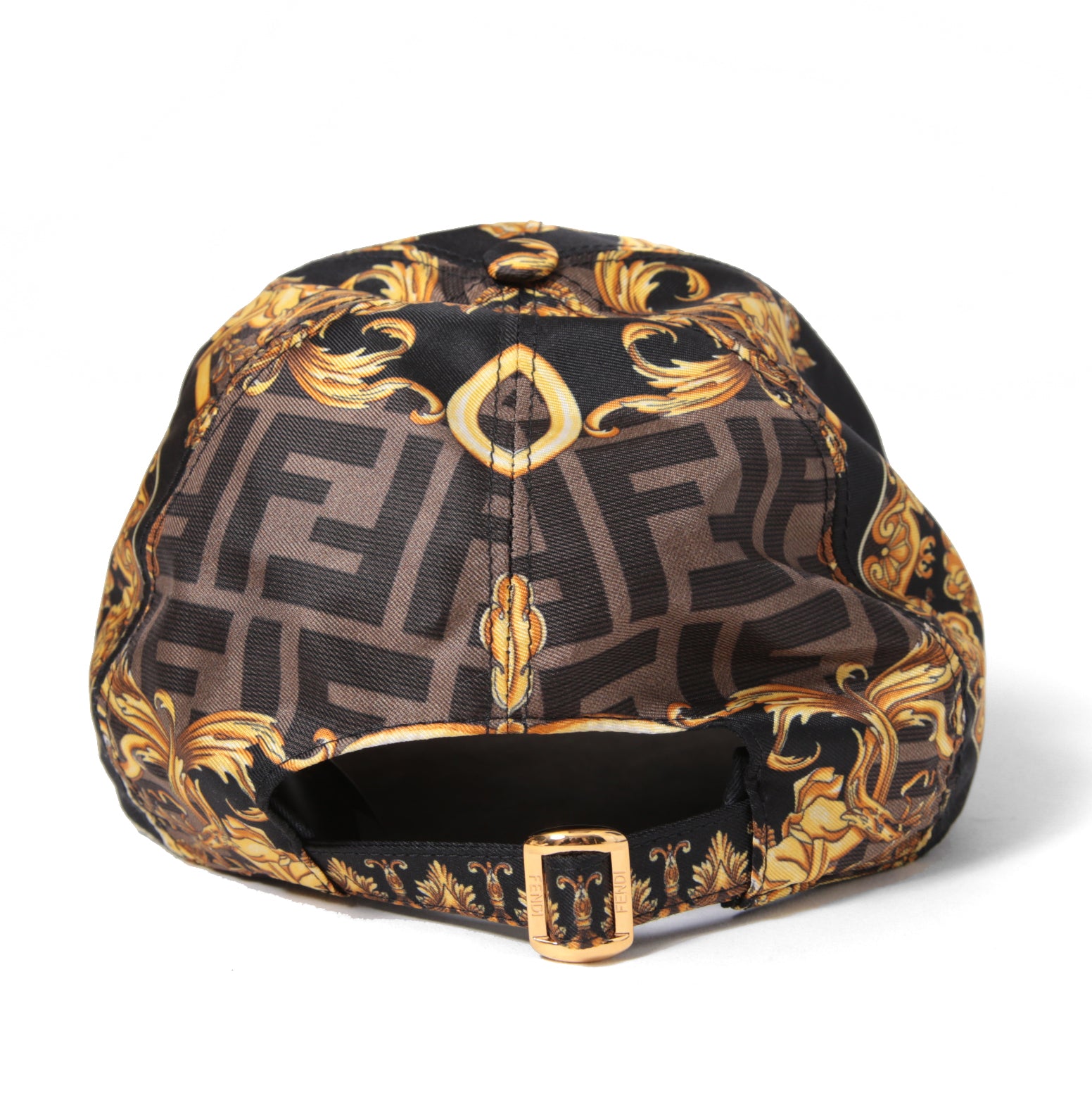 FENDACEフェンダーチェ / 美品 マルチカラー シルク キャップ / 57cm (M) フェンディ x ヴェルサーチ コラボ