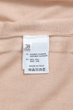 マネキン着画有り 美品 Cruciani クルチアーニ / 定価19.8万 カシミヤシルク ロングカーディガン / size 38 ピンクベージュ