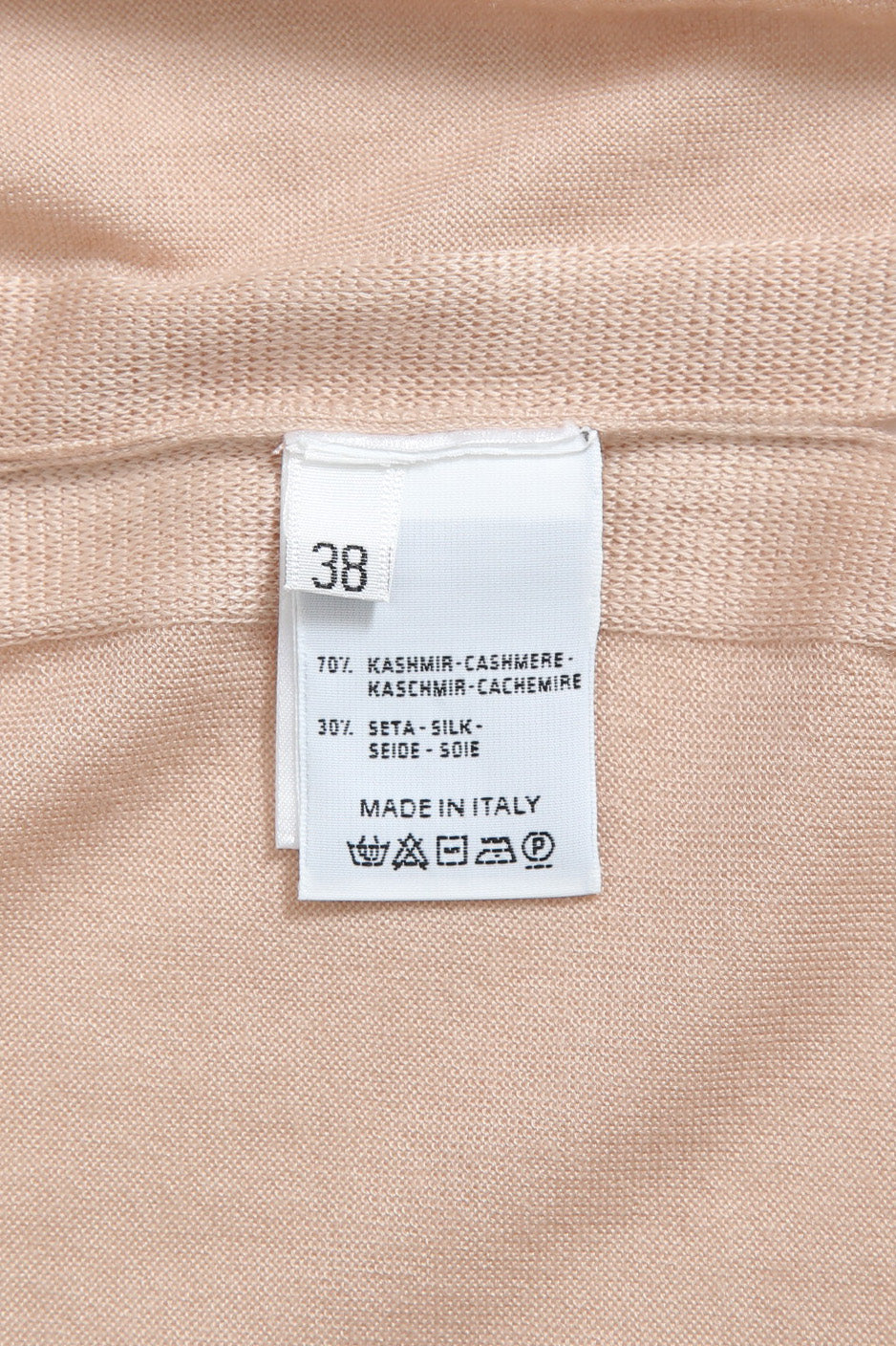 マネキン着画有り 美品 Cruciani クルチアーニ / 定価19.8万 カシミヤシルク ロングカーディガン / size 38 ピンクベージュ