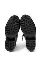 美品 BALMAIN HOMME バルマン オム / 定価 17万 サイドジップ レザー コンバット ブーツ / ゴールド ジップ / size 25cm (BLACK)
