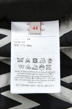 美品 VALENTINO ヴァレンティノ / Vロゴ モノグラム / オーバー シャツ ジャケット / ルーズフィット / size 44 (BLK x WHT)