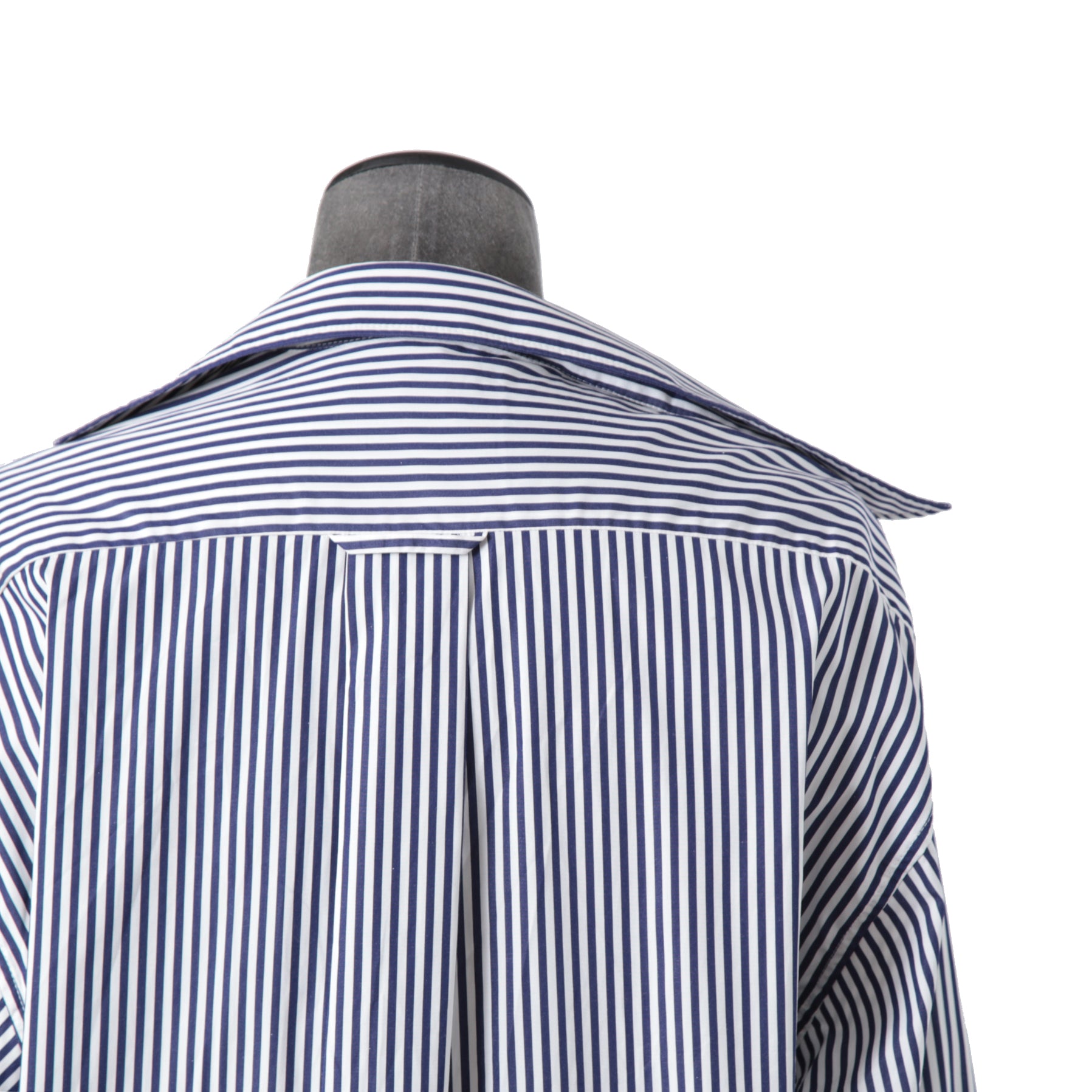 Balenciaga バレンシアガ / 21AW 美品 Twisted Shirt /ツイステッドシャツ 長袖シャツ / size XXS (WHITE x BLUE) ユニセックス