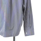 Balenciaga バレンシアガ / 21AW 美品 Twisted Shirt /ツイステッドシャツ 長袖シャツ / size XXS (WHITE x BLUE) ユニセックス