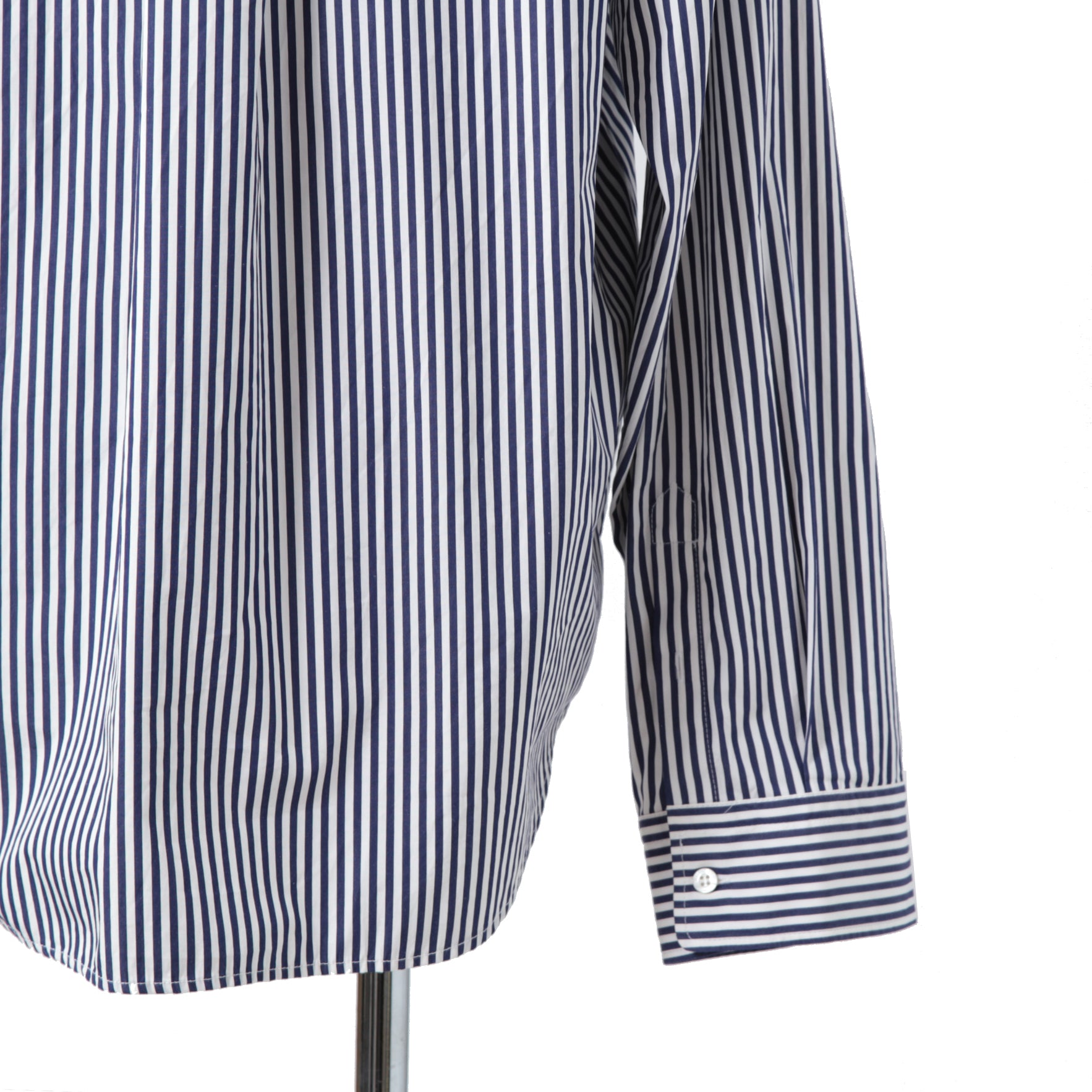 Balenciaga バレンシアガ / 21AW 美品 Twisted Shirt /ツイステッドシャツ 長袖シャツ / size XXS (WHITE x BLUE) ユニセックス