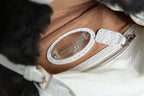FENDI フェンディ / Mamma Baguette Selleria マンマ バゲット セレリア / ワンショルダーバッグ / ミンクファー ローマ レザー（牛革） / BLACK x WHITE
