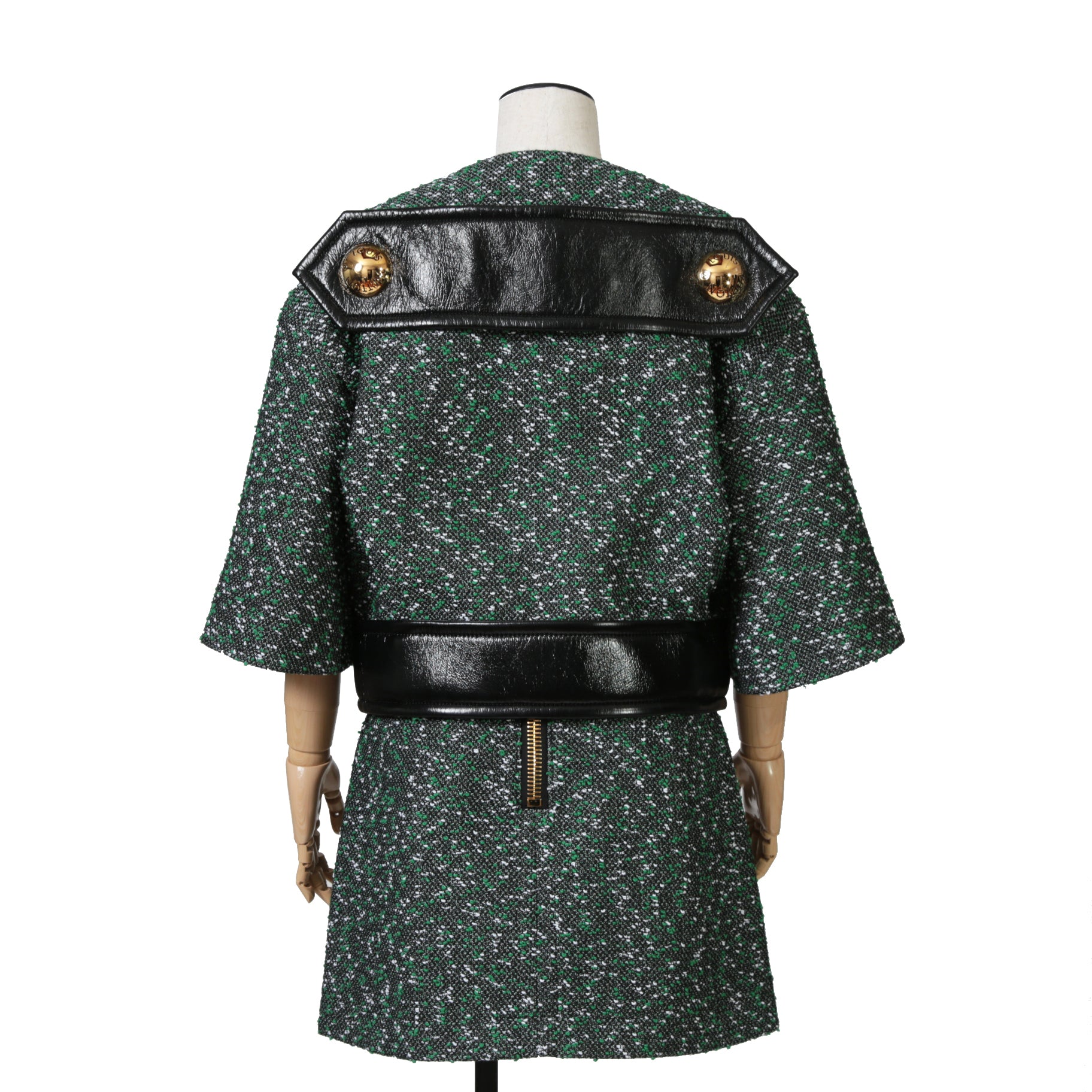 Louis Vuitton ルイ・ヴィトン / 23SS ブークレ ツイード ボクシー ジャケット / RW231B ZX7 FOVE15 / size 38（GREEN x BLACK）