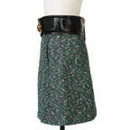 Louis Vuitton ルイ・ヴィトン / 23SS 美品 ブークレ ツイード Aライン スカート / RW231B ZX7 FOJU12 / size 38（GREEN x BLACK）