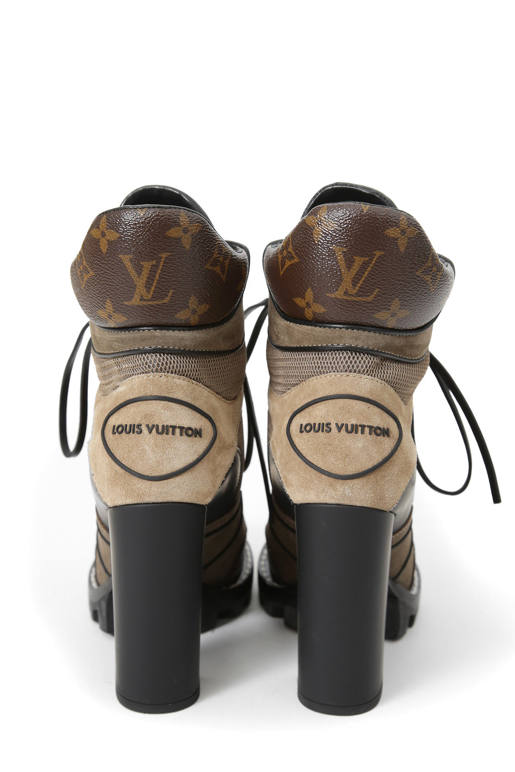 美品 LOUIS VUITTON ルイヴィトン / 定価 36万 2023年コレクション / スタートレイル モノグラム アンクルブーツ 1AABJA / size 36 (23cm)