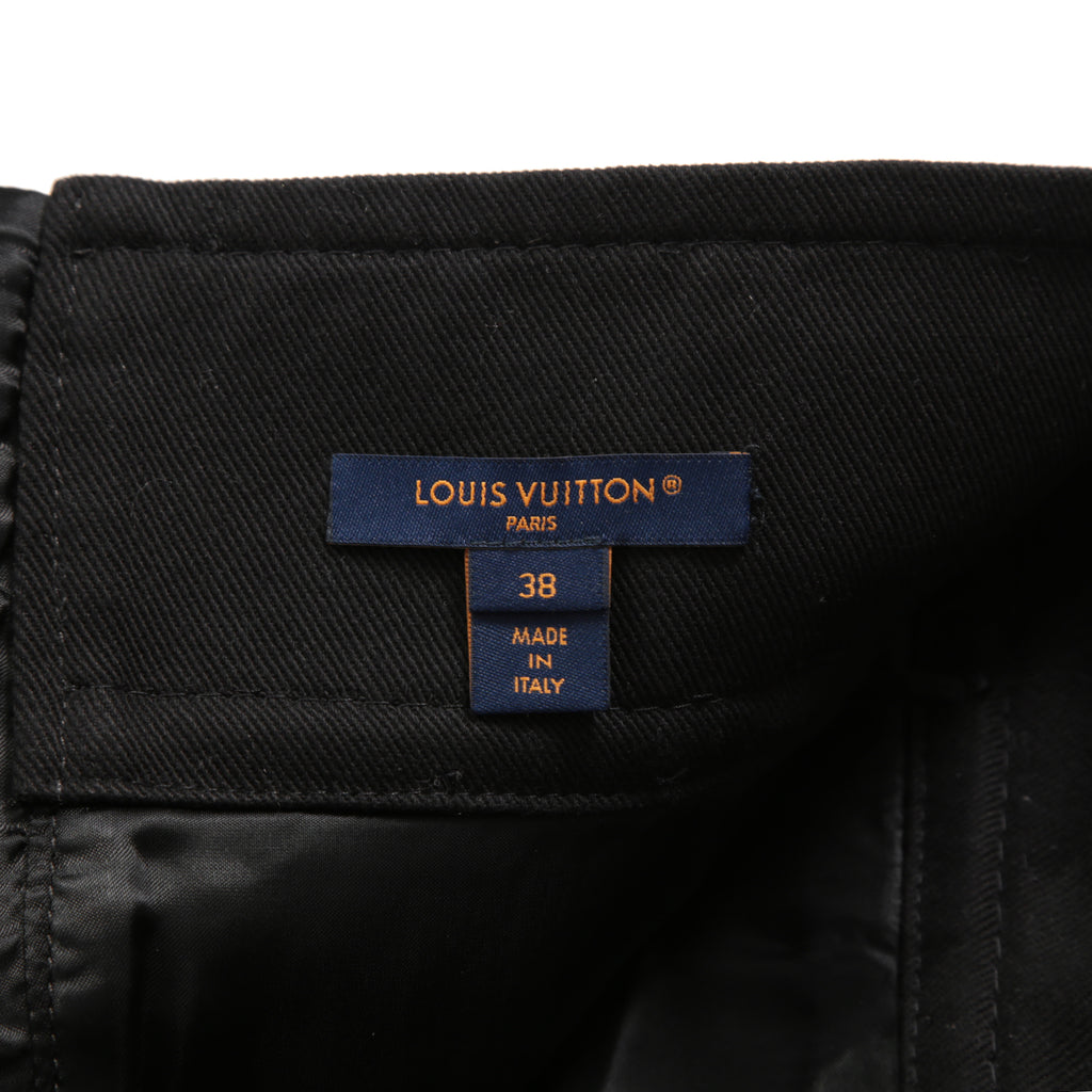 Louis Vuitton ルイ・ヴィトン / 23SS 美品 ブークレ ツイード Aライン スカート / RW231B ZX7 FOJU12 / size 38（GREEN x BLACK）