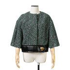 Louis Vuitton ルイ・ヴィトン / 23SS ブークレ ツイード ボクシー ジャケット / RW231B ZX7 FOVE15 / size 38（GREEN x BLACK）