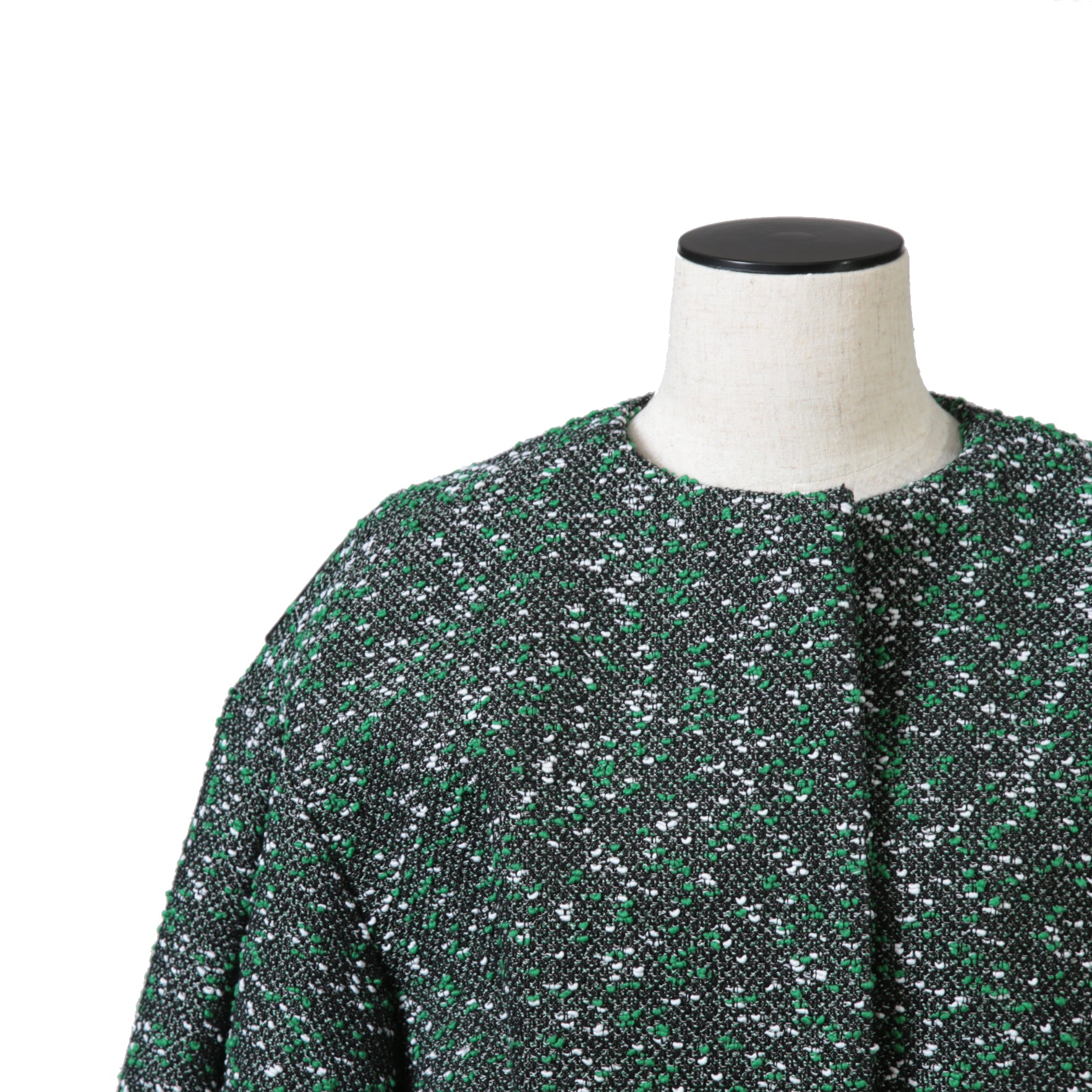 Louis Vuitton ルイ・ヴィトン / 23SS ブークレ ツイード ボクシー ジャケット / RW231B ZX7 FOVE15 / size 38（GREEN x BLACK）