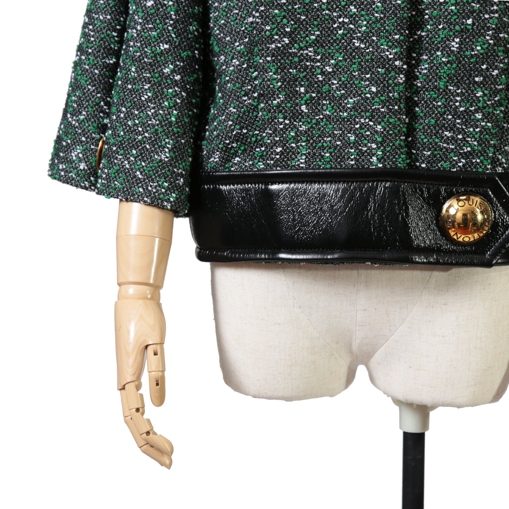 Louis Vuitton ルイ・ヴィトン / 23SS ブークレ ツイード ボクシー ジャケット / RW231B ZX7 FOVE15 / size 38（GREEN x BLACK）