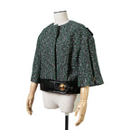 Louis Vuitton ルイ・ヴィトン / 23SS ブークレ ツイード ボクシー ジャケット / RW231B ZX7 FOVE15 / size 38（GREEN x BLACK）