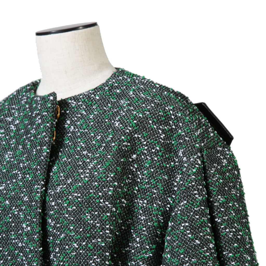 Louis Vuitton ルイ・ヴィトン / 23SS ブークレ ツイード ボクシー ジャケット / RW231B ZX7 FOVE15 / size 38（GREEN x BLACK）