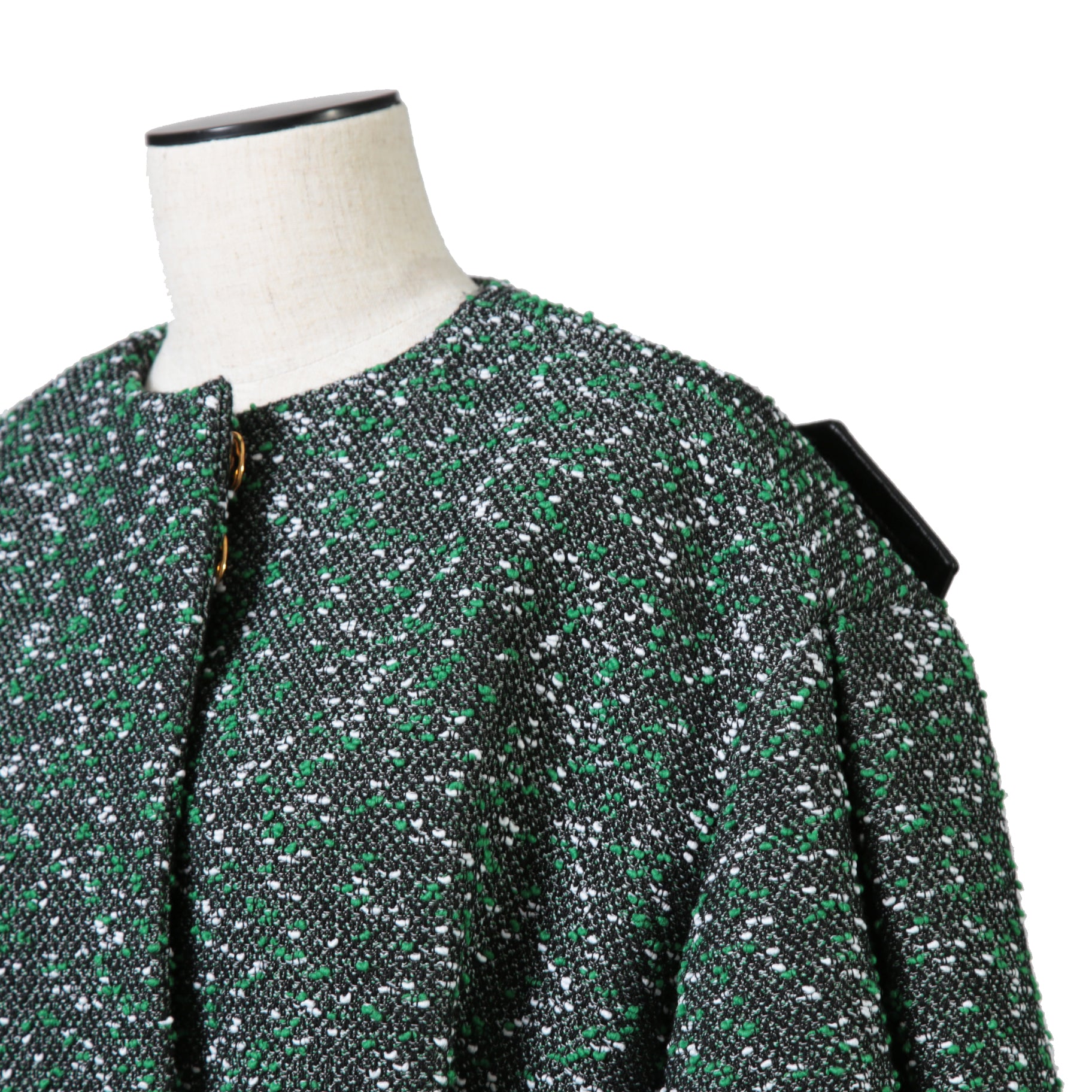 Louis Vuitton ルイ・ヴィトン / 23SS ブークレ ツイード ボクシー ジャケット / RW231B ZX7 FOVE15 / size 38（GREEN x BLACK）