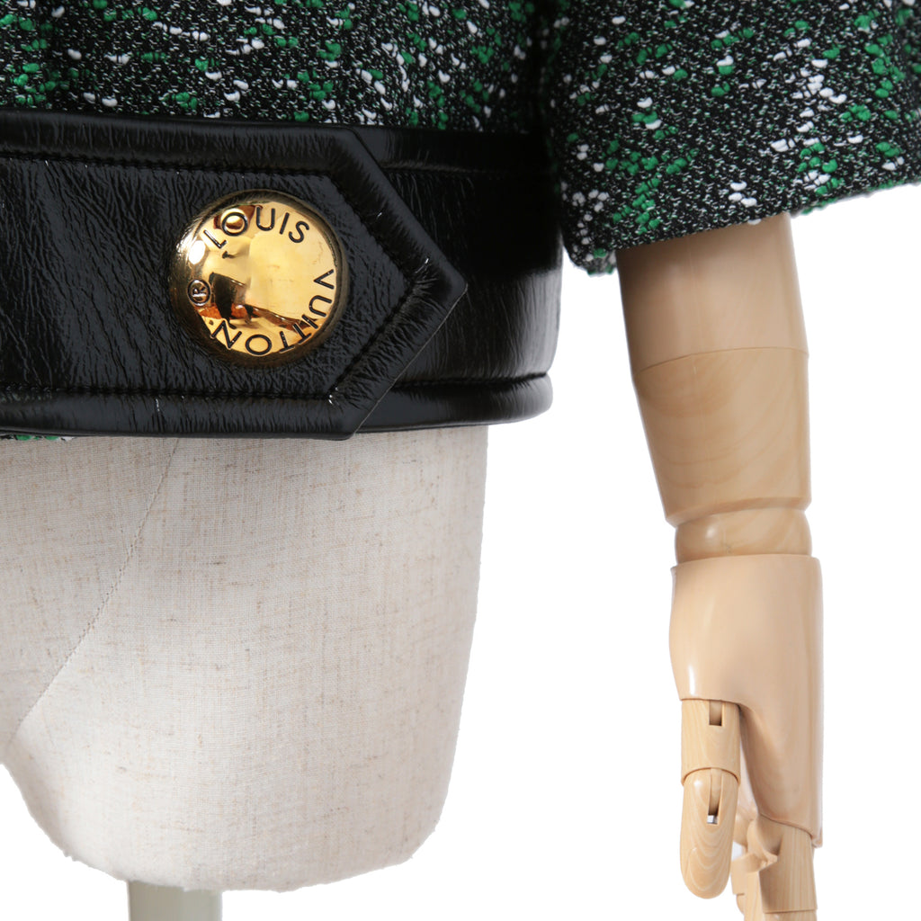 Louis Vuitton ルイ・ヴィトン / 23SS ブークレ ツイード ボクシー ジャケット / RW231B ZX7 FOVE15 / size 38（GREEN x BLACK）