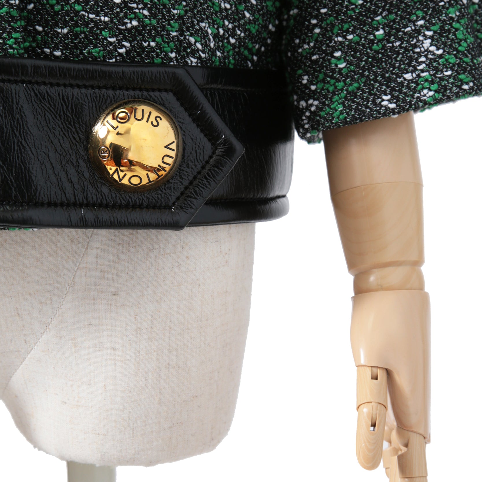 Louis Vuitton ルイ・ヴィトン / 23SS ブークレ ツイード ボクシー ジャケット / RW231B ZX7 FOVE15 / size 38（GREEN x BLACK）