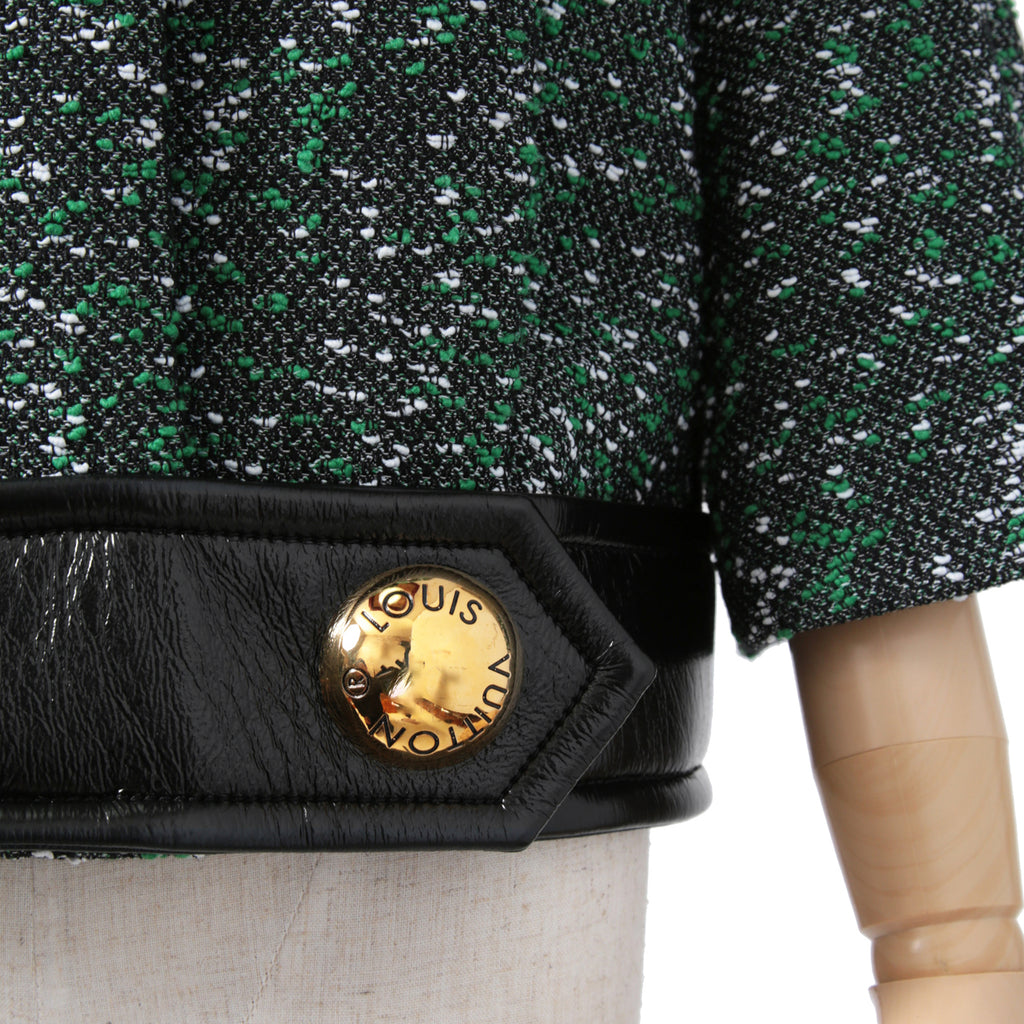 Louis Vuitton ルイ・ヴィトン / 23SS ブークレ ツイード ボクシー ジャケット / RW231B ZX7 FOVE15 / size 38（GREEN x BLACK）